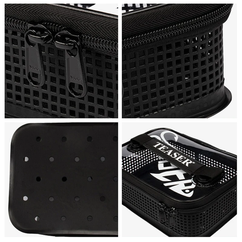 Bolsa de caja de pesca gruesa impermeable, caja de equipo de pesca, Cubo de pescado vivo, sublínea principal, estuche de almacenamiento flotante, bolso de mano portátil - imagen 5