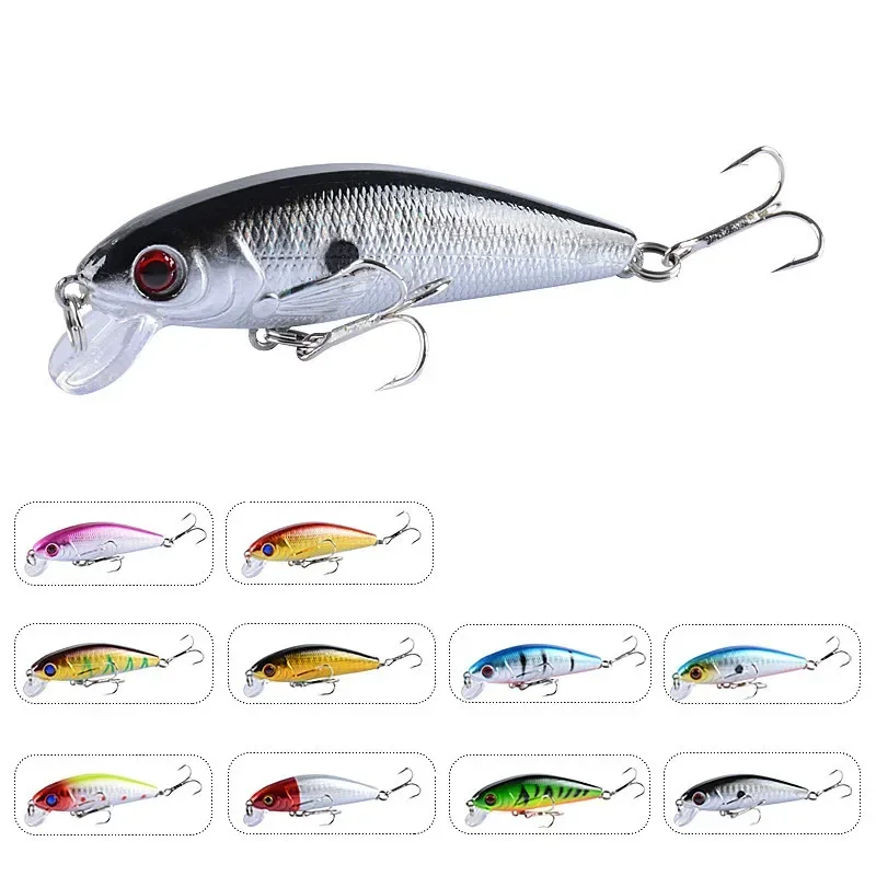 Señuelo de Pesca flotante Minnow, 72mm, 8,6g, Wobblers, Swimbait, cebo duro Artificial para Lucio, lubina, Trolling, Crankbait, Pesca - imagen 4