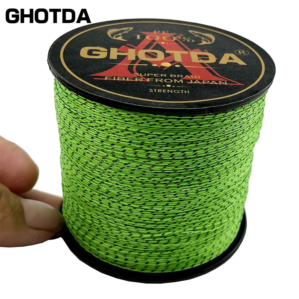 GHOTDA-sedal de pesca Invisible de 300M y 8 hebras, hilo trenzado de 0,18mm-0,96mm, 18LB-96LB - imagen 2