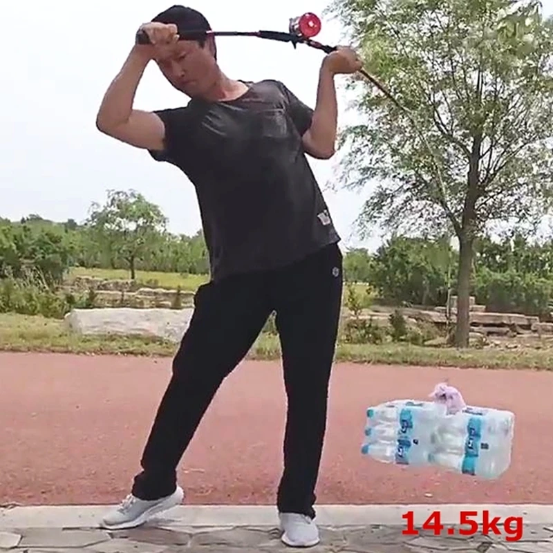 Red Shark-caña de pescar de 1,58 m y 5 pies, caña muy fuerte, jigging lento, Punta sólida XH, surf casting, off shore, FRP, hard sea boat spinning pole - imagen 5