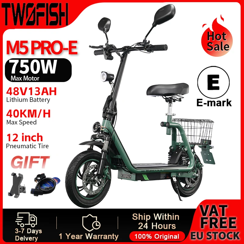 Bicicleta eléctrica Twofish homologada para carretera UE - imagen 5