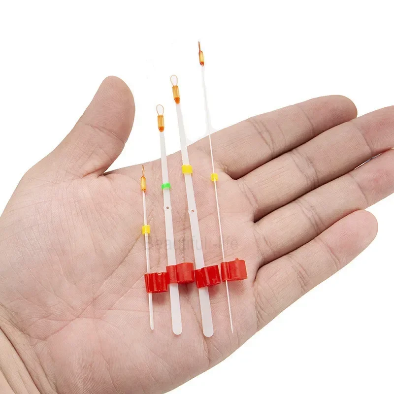 5 unids/set portátil Mini multiespecificación invierno caña de pescar en hielo punta superior fibra de carbono sección de poste de extensión de pesca de invierno - imagen 3