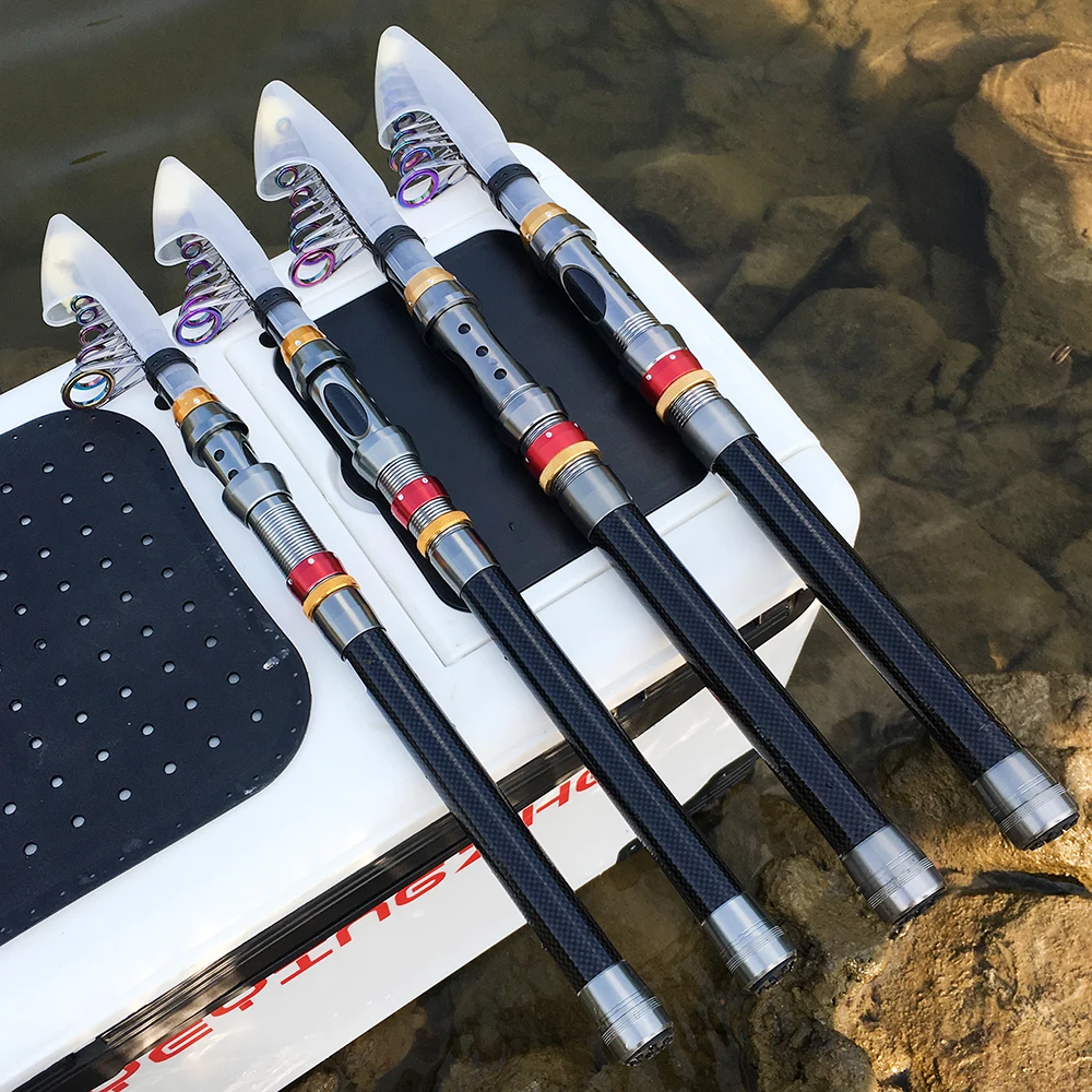 Caña de pescar de fundición de larga distancia, ligera y duradera, para viajes, surf, caña de carbono dura, 1,8-3,6 m, para aparejos de pesca de mar/barco - imagen 5