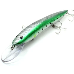 Jerkbait flotante fabricación japonesa con anillas triples