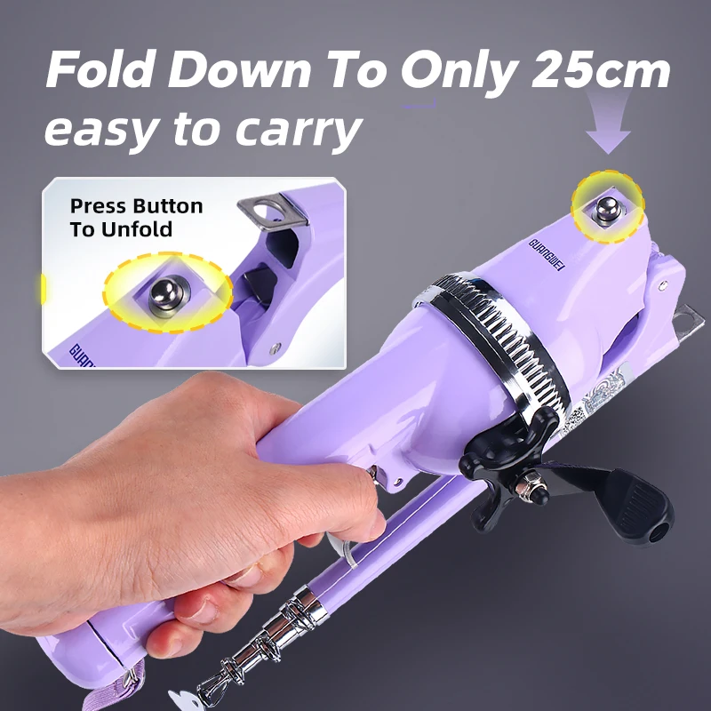 WEIHE 1 Uds. Juego completo de subvarilla plegable todo en uno para pesca en el mar - imagen 3