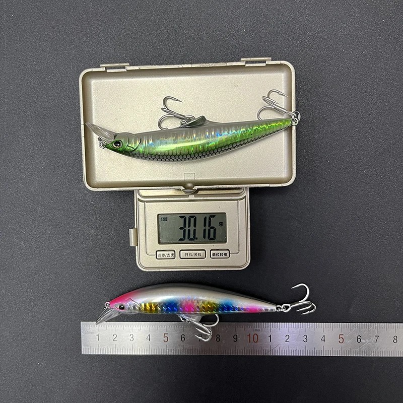 Señuelo de pececillo hundido de fundición larga, 30g, 95mm, agua salada, lubina, Lucio, cebos duros artificiales, accesorios de pesca profesionales de calidad - imagen 5