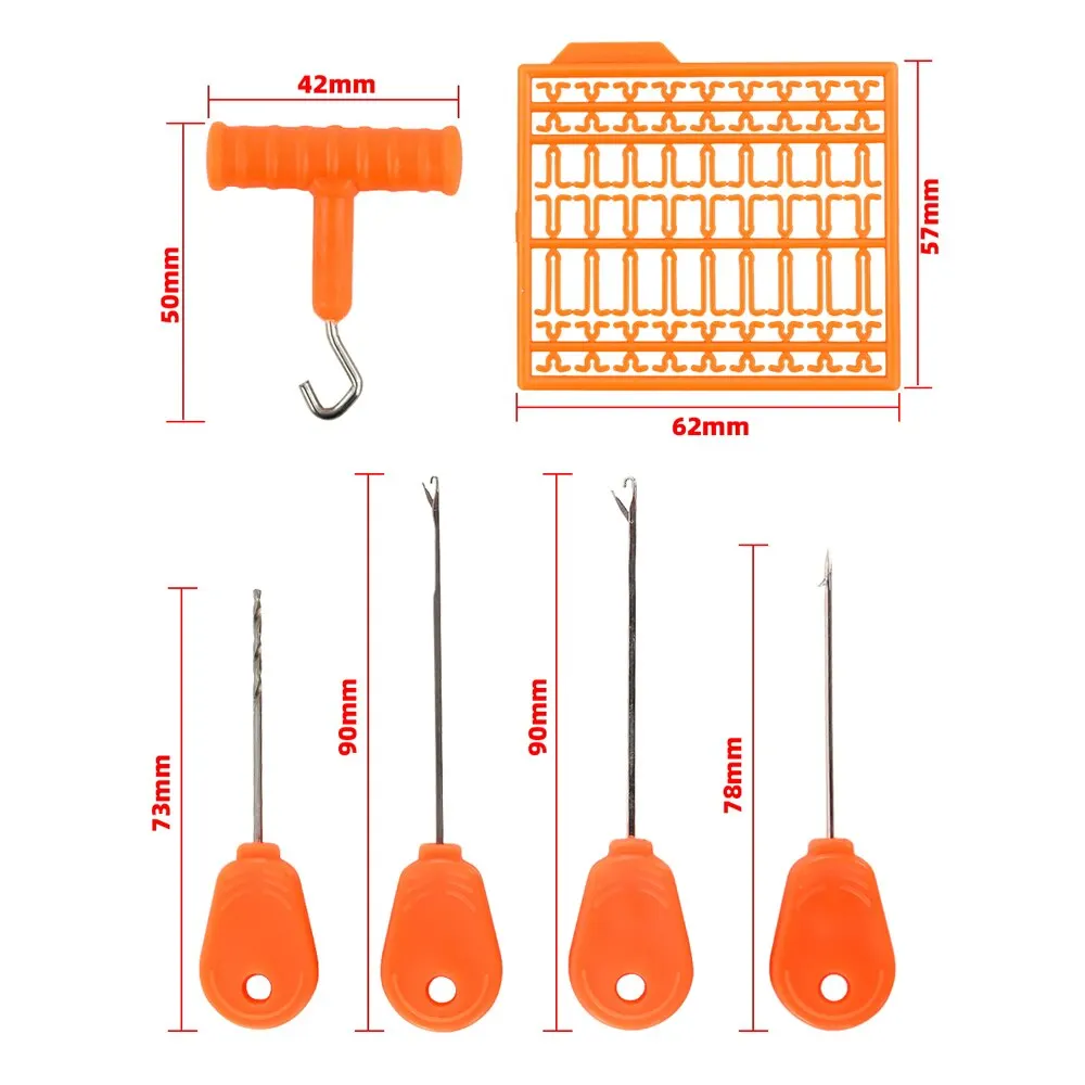 Kit de agujas para cebo de pesca de carpa, 7 en caja, accesorios para herramientas de cebo de pesca BT09 - imagen 4