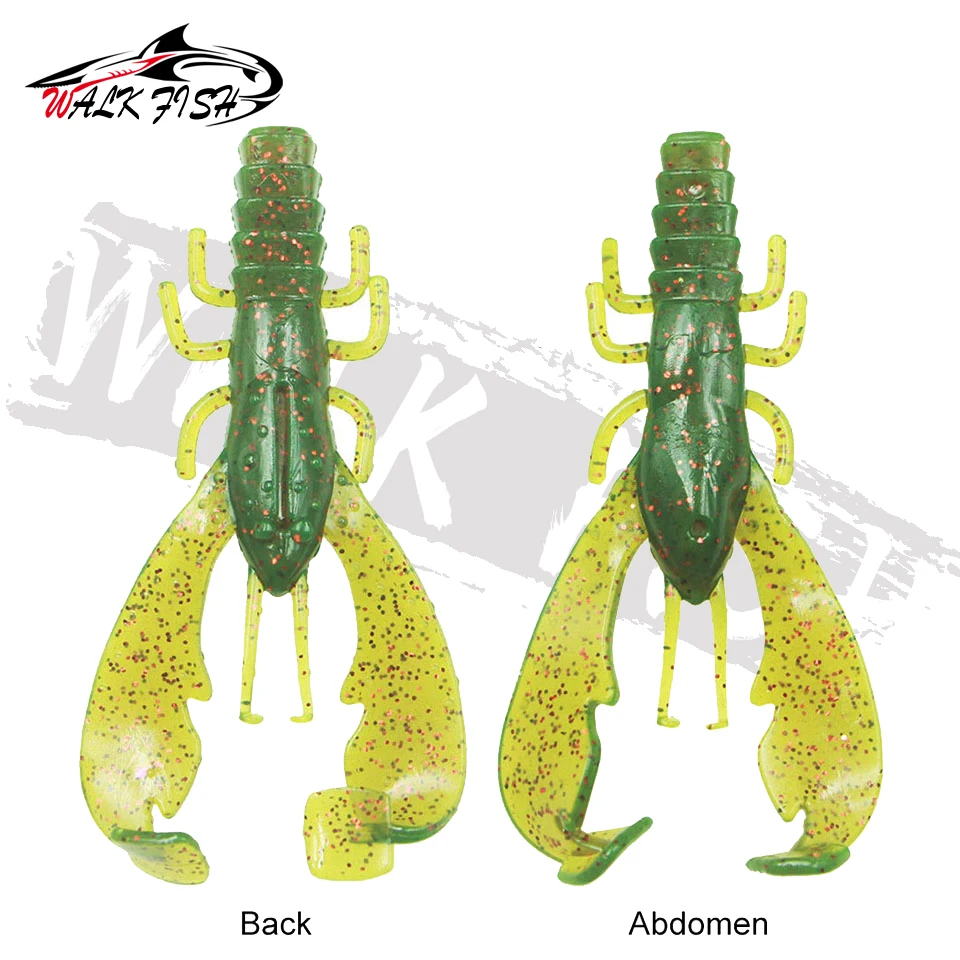 WALK FISH-señuelo para pesca de lubina, señuelo suave de plástico, 5 piezas, TPR, 70mm, 3,5g - imagen 4