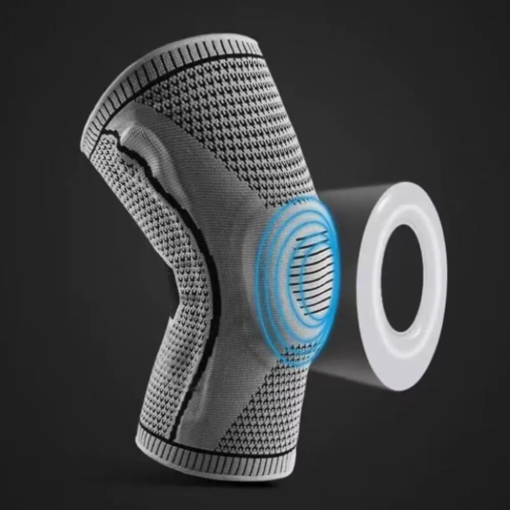 Rodilleras deportivas de diseño antideslizante, estabilizadores de almohadilla de Gel de ajuste cómodo, rodillera de compresión, soporte estabilizador de ajuste de compresión - imagen 2