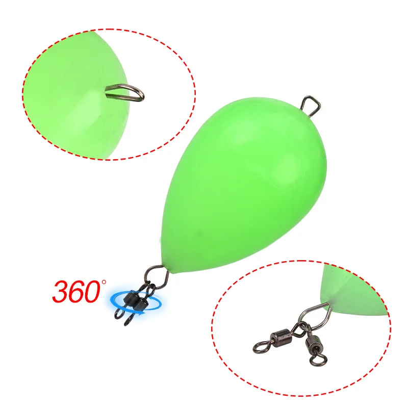 WEIHE, 1 unidad, flotador de pesca que brilla en la oscuridad, flotador iluminado, herramienta de ayuda para pesca en deportes acuáticos - imagen 2