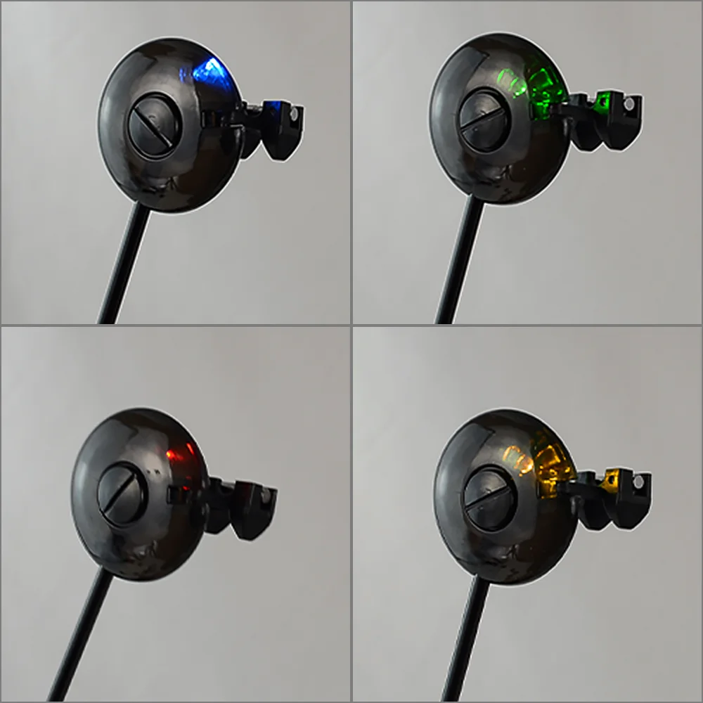 Hirisi-Swingers LED para pesca de carpa, indicador de caída de 4 colores en caja con cremallera, equipo de pesca B2022 - imagen 3