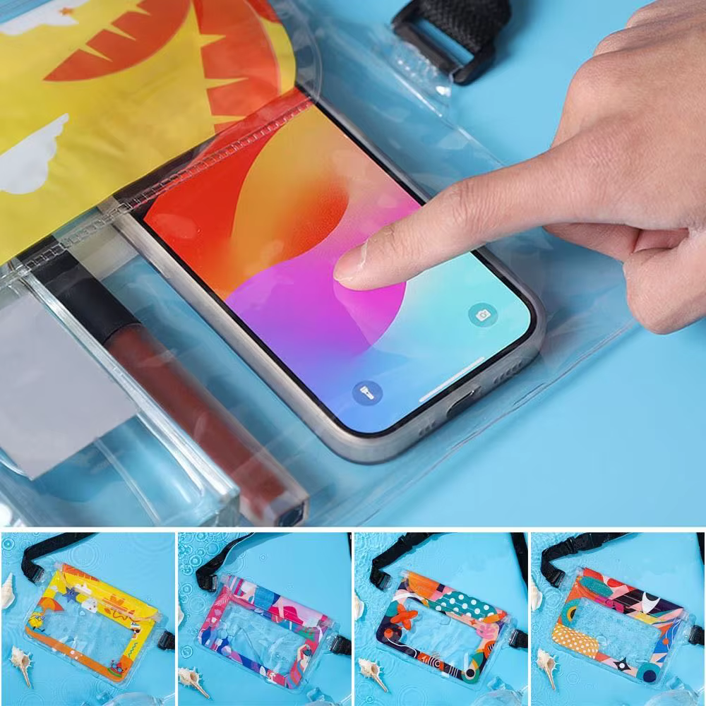 Riñonera estanca con pantalla táctil – PVC transparente gran capacidad