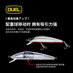 Duel Hardcore Lipless Minnow Señuelo Flotante para Lanzamiento