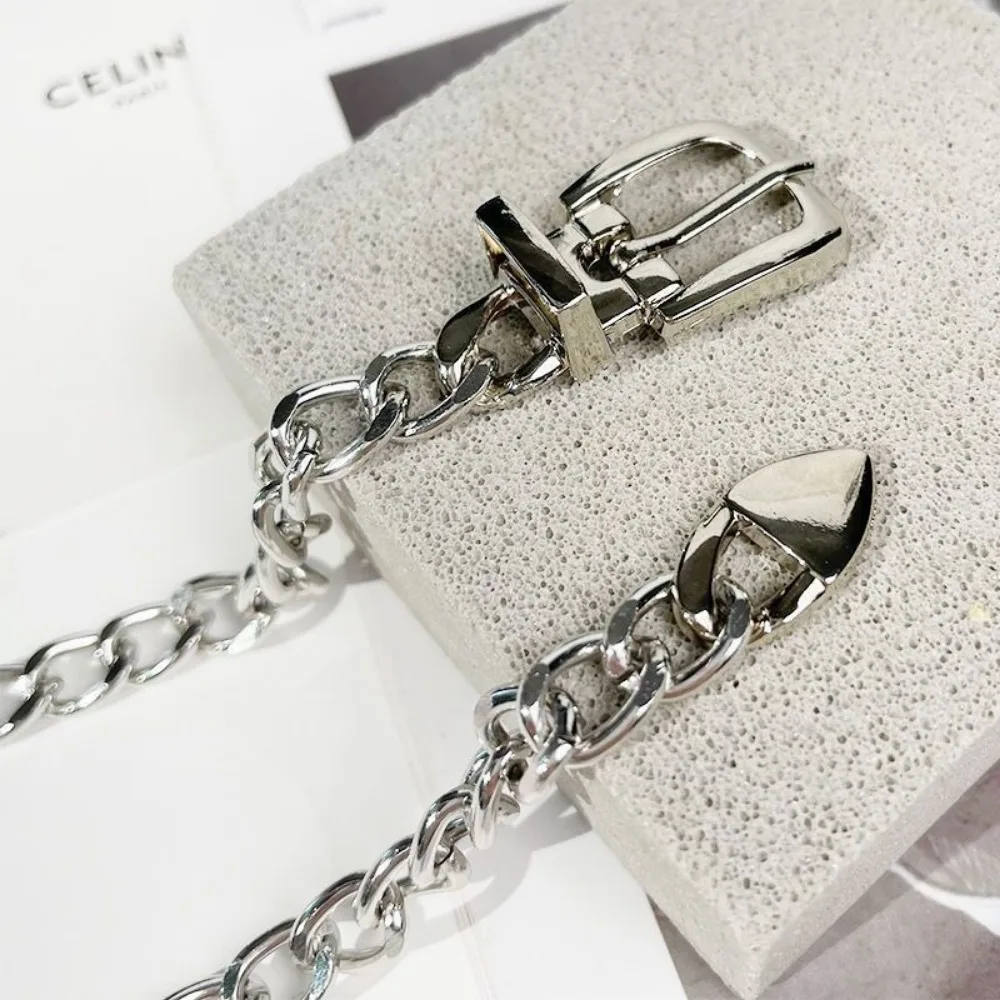 Cinturones de cadena de metal de moda Cinturones de cadena de cintura con borla larga Cinturones de jeans de vestir - imagen 5