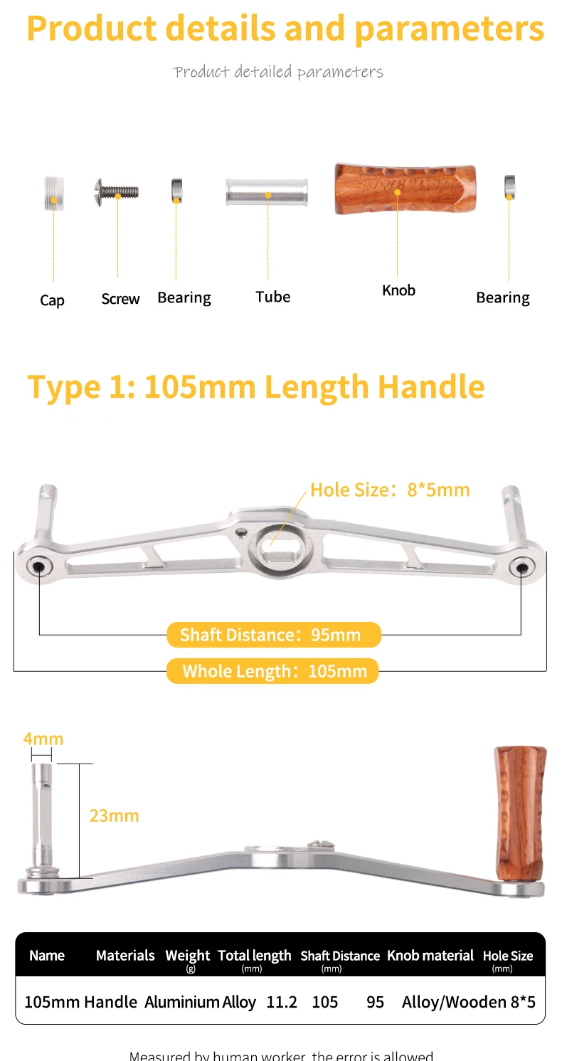 Descubra la precisión y la comodidad de nuestro mango de 105 mm de longitud diseñada para un agarre sin costuras y durabilidad