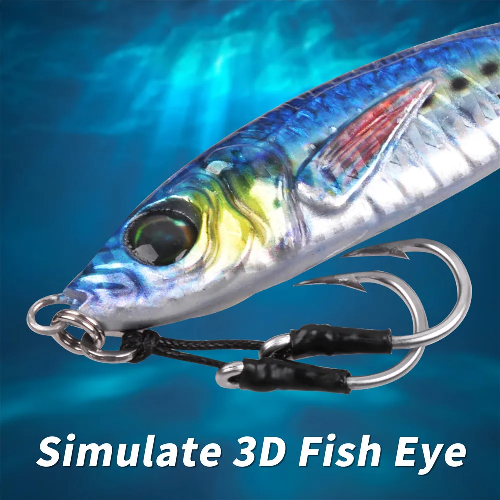 Señuelos de Pesca lenta, anzuelos de lanzamiento lento de 80g ~ 200g, de 3 piezas/5 piezas, para agua salada, Grouper, atún - imagen 4