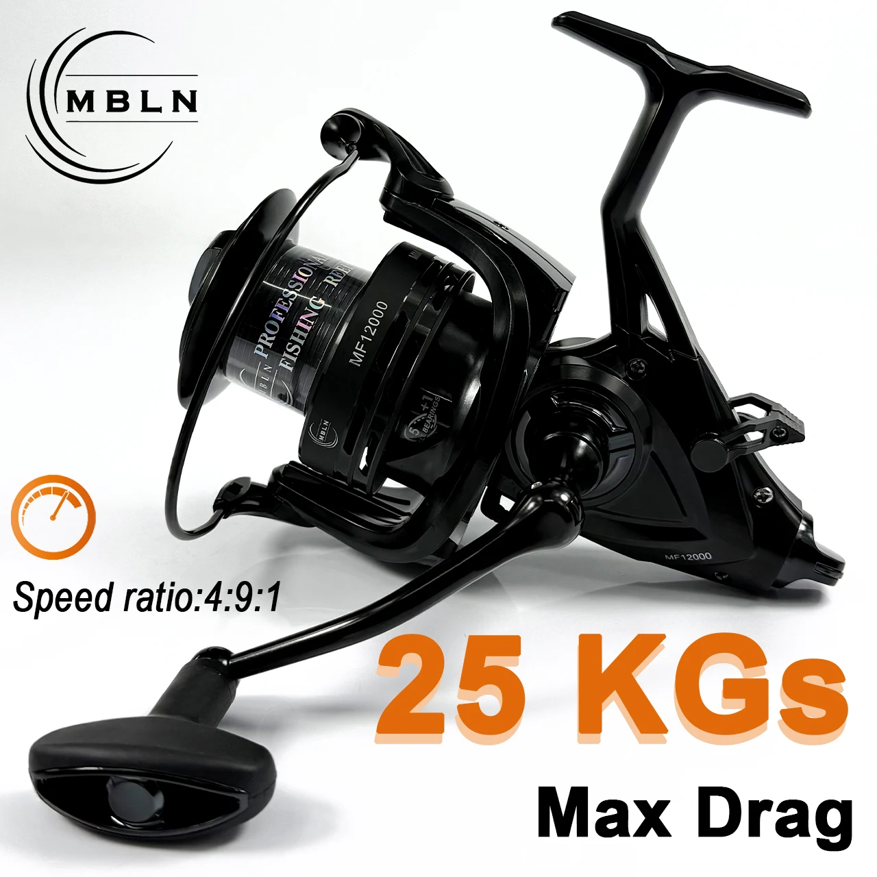 Heavy Drag 12000 Carrete Giratorio Agua Salada Anticorrosión - imagen 5