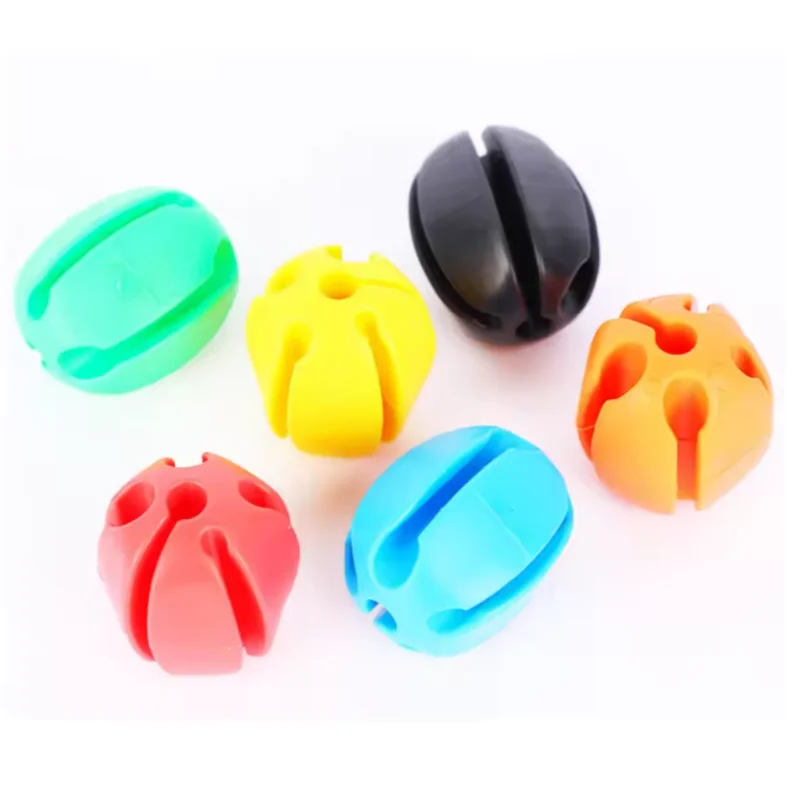 Caña de pescar fija de dos piezas, protección de bola, mini caña de pescar anticolisión, accesorios de pesca de bola verde - imagen 4