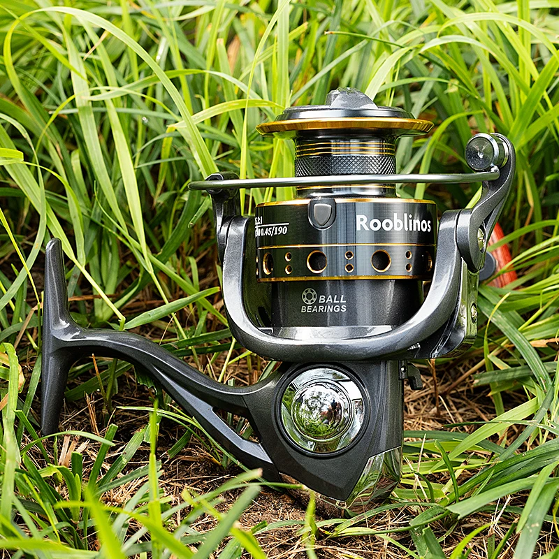 Rooblinos BK carretes de pesca giratorios para agua salada carrete de Metal de agua dulce aparejos de pesca de carpa de trucha intercambiables izquierda/derecha - imagen 3