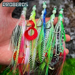 Cebo blando pulpo fosforescente para jigging nocturno