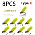 8PCS B Chartreuse