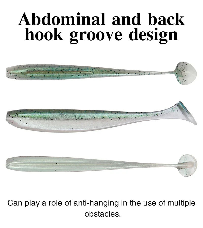 TSURINOYA, nuevo tamaño, 88mm, 3,6g, cola en T, señuelos blandos de gusano, fácil brillo, cebos blandos artificiales, olor añadido para Wobblers de pesca de lubina - imagen 3