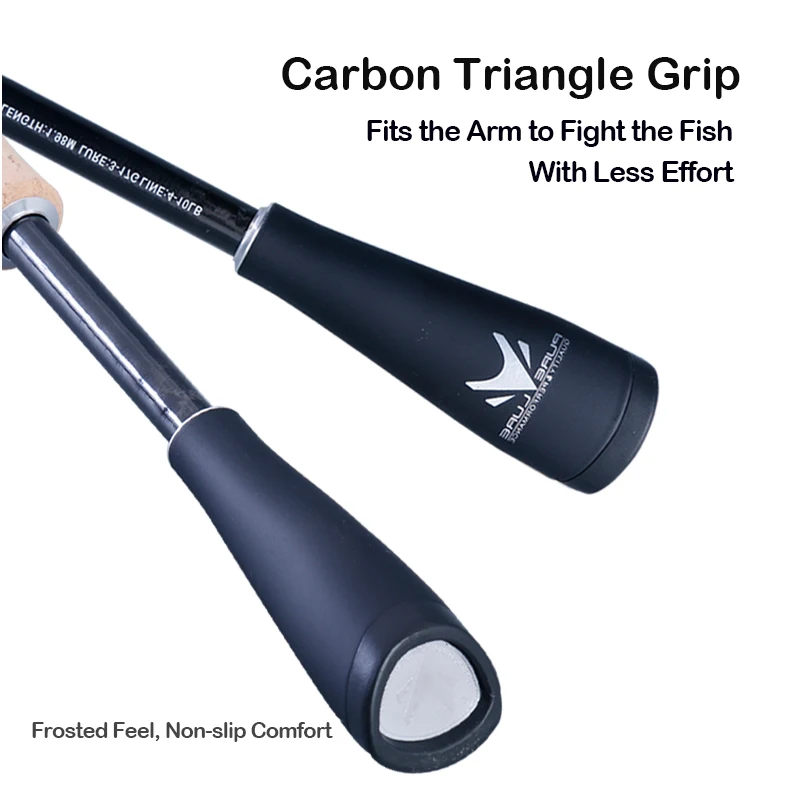 PURELURE FIAMMA-caña giratoria con mango de corcho, Combo de fundición, caña de pescar de lanzamiento largo Universal de alto carbono, anillo FUJI rápido - imagen 5