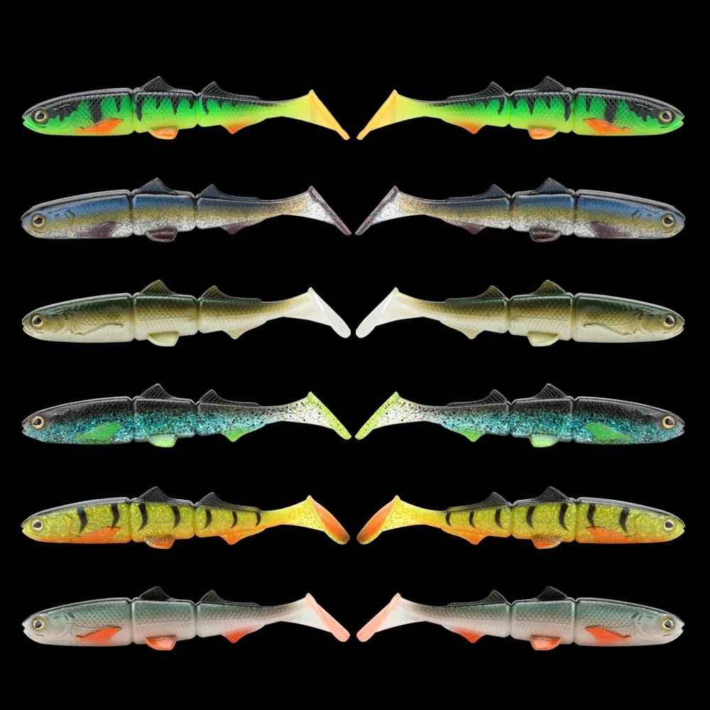 Spinpoler Vinilo articulado 16cm – Swimbait cola T para lucio y perca - imagen 4
