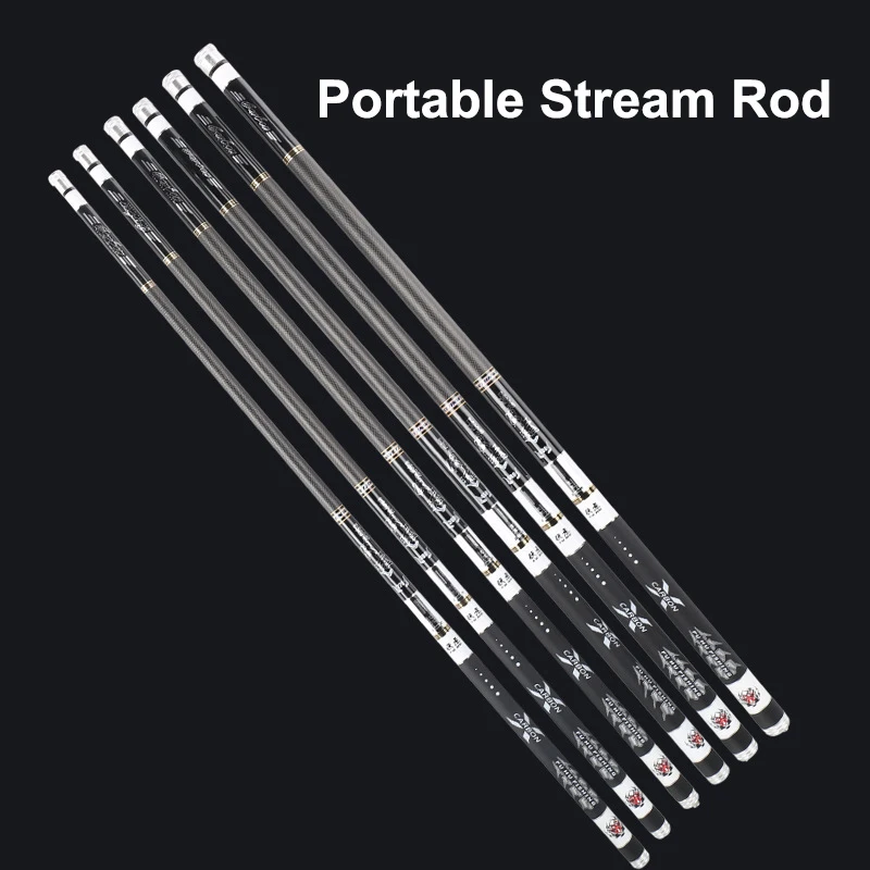 Caña de pescar ultraligera Superhard 19 Tune Stream Rod carpa cruciana caña de mano 2,7 m 3,6 m 4,5 m 5,4 m 6,3 m caña de pescar telescópica - imagen 5