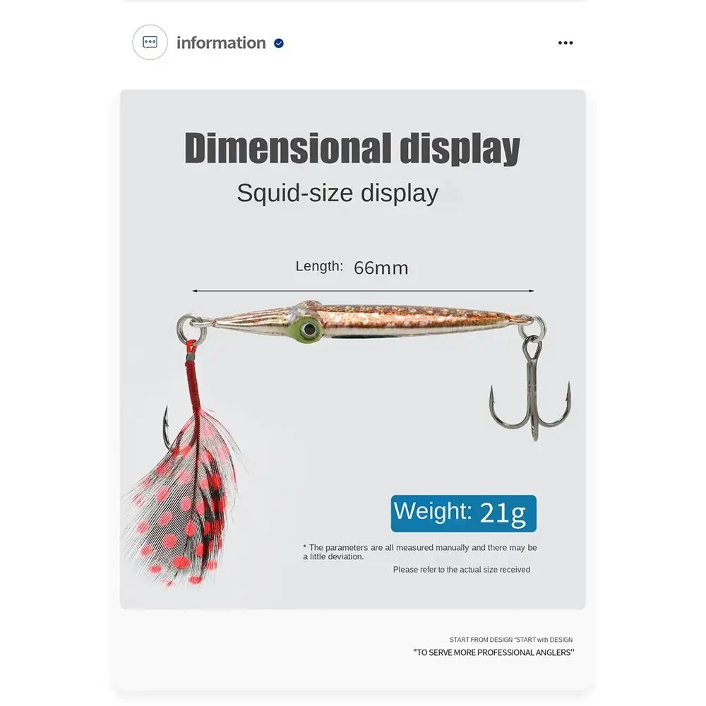 Señuelo de pesca de Metal Universal, ojos 3D que se hunden, cebo duro para calamar, Wobblers, jigging, cebo Artificial para pesca - imagen 5