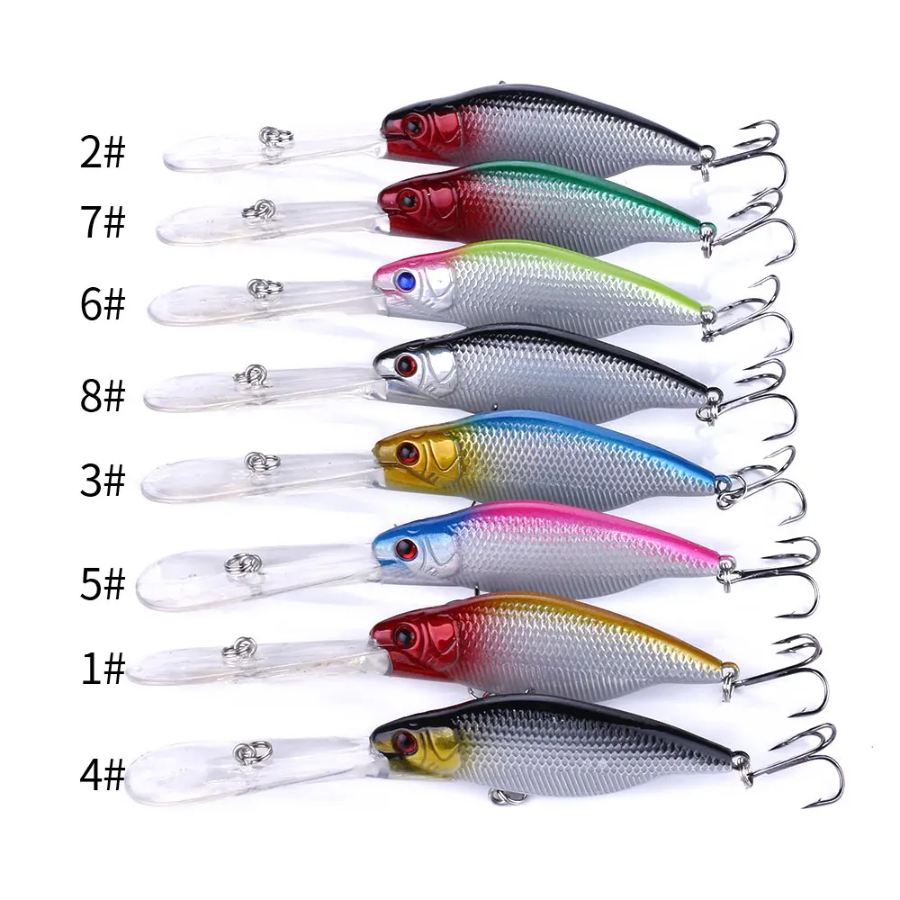 Señuelo Minnow Labio Largo Wobbler para Lubina y Lucio Buceo Profundo - imagen 3