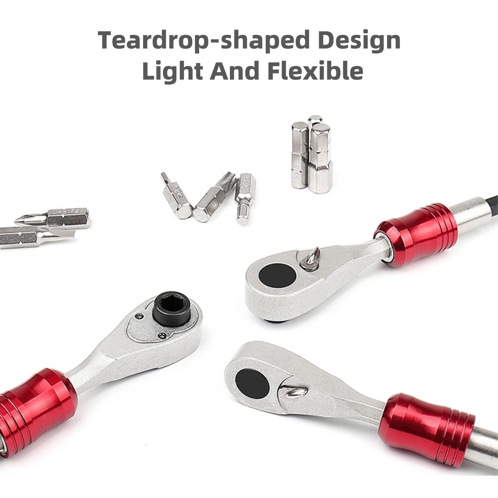 Juego de Kit de reparación de neumáticos de bicicleta, llave de trinquete de 72 dientes, Kit de herramientas multifuncional portátil para bicicleta con bolsa de almacenamiento para bicicleta de montaña y carretera - imagen 5