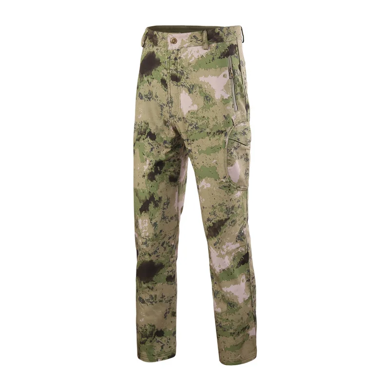 Pantalones de pesca impermeables térmicos hombre – Camuflaje lana - imagen 4