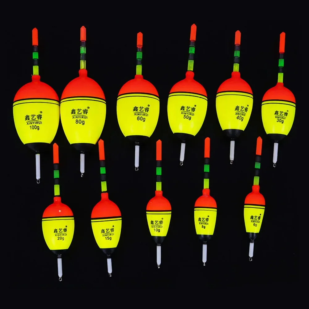 Bobbers flotadores de pesca de carpa EVA lisos de superficie de 5 uds + 5 uds conectores boya de espuma con tapón para el vientre para accesorios de roca - imagen 5