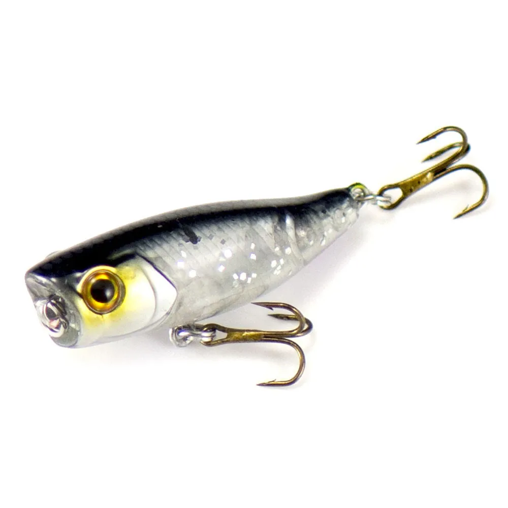 Señuelo de pesca Countbass Popper, 42mm, 1-21/32 ", 3,5g, 1/8 oz., con anzuelos VMC, superficie superior, señuelos de pescador, Wobblers para trucha lubina - imagen 3
