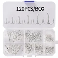 120pcs Silver Hook