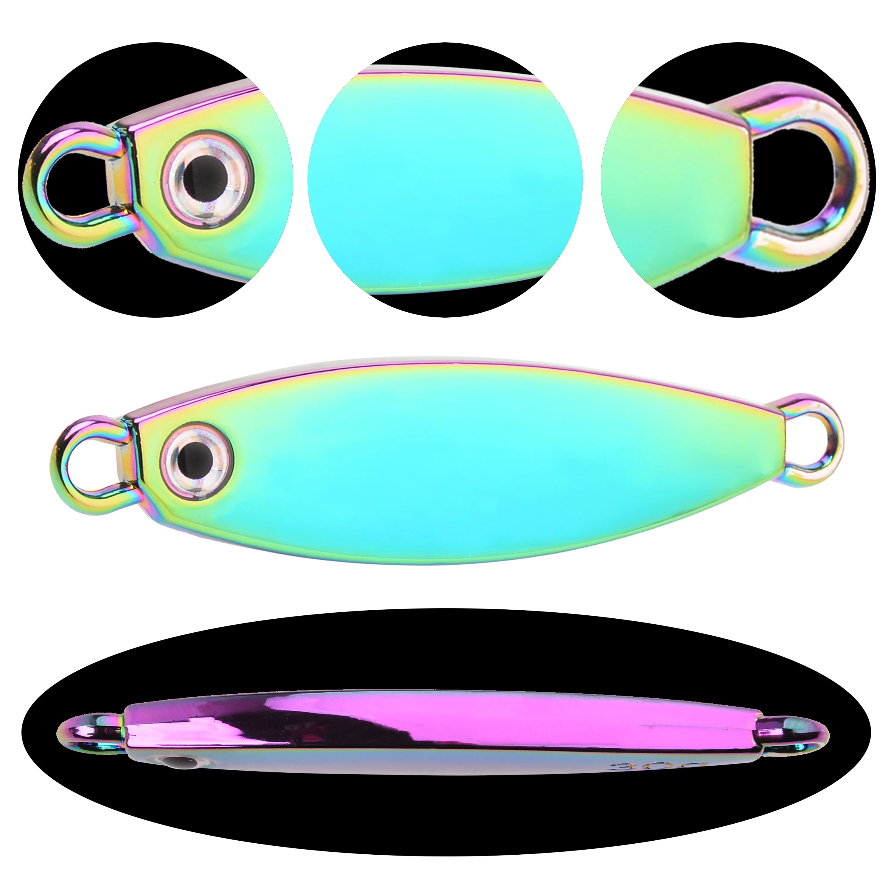 Juego de Señuelos de Pesca de Metal, 10 piezas, peso 7g-30g, fundición a tierra, Jigging, señuelo de pesca de lubina, aparejos de cebo Artificial - imagen 3