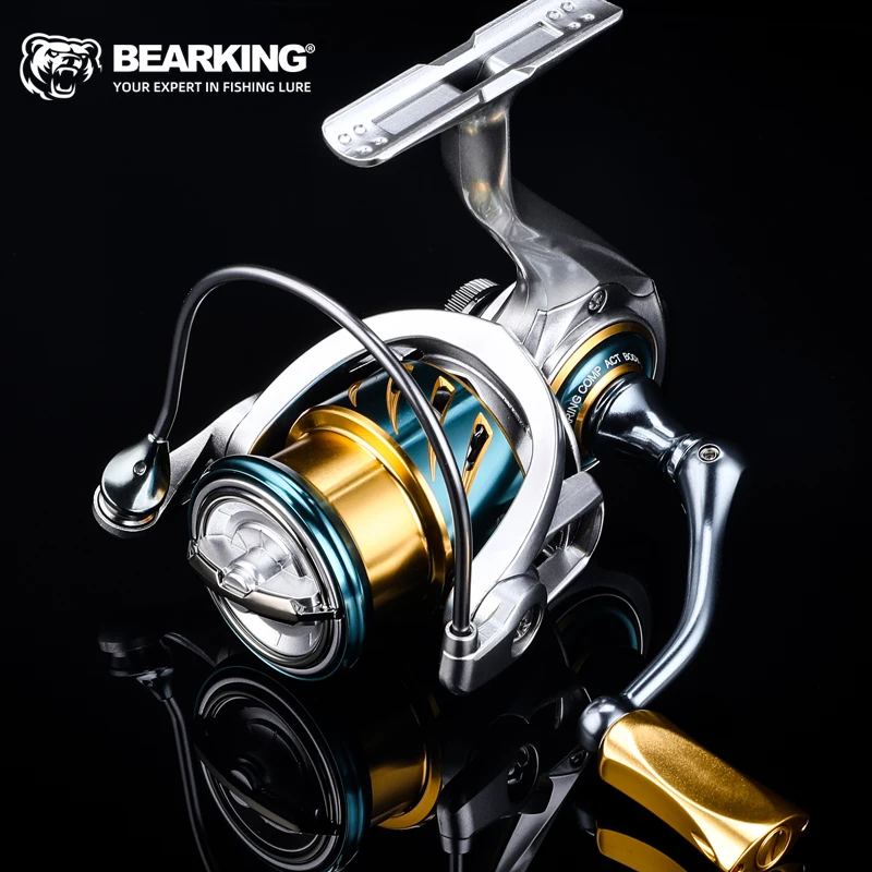 BEARKING, recién llegado, rodamiento de acero inoxidable 5,1: 1, sistema de arrastre de carrete de pesca, rueda giratoria de potencia máxima de 20Kg, bobina de pesca - imagen 3