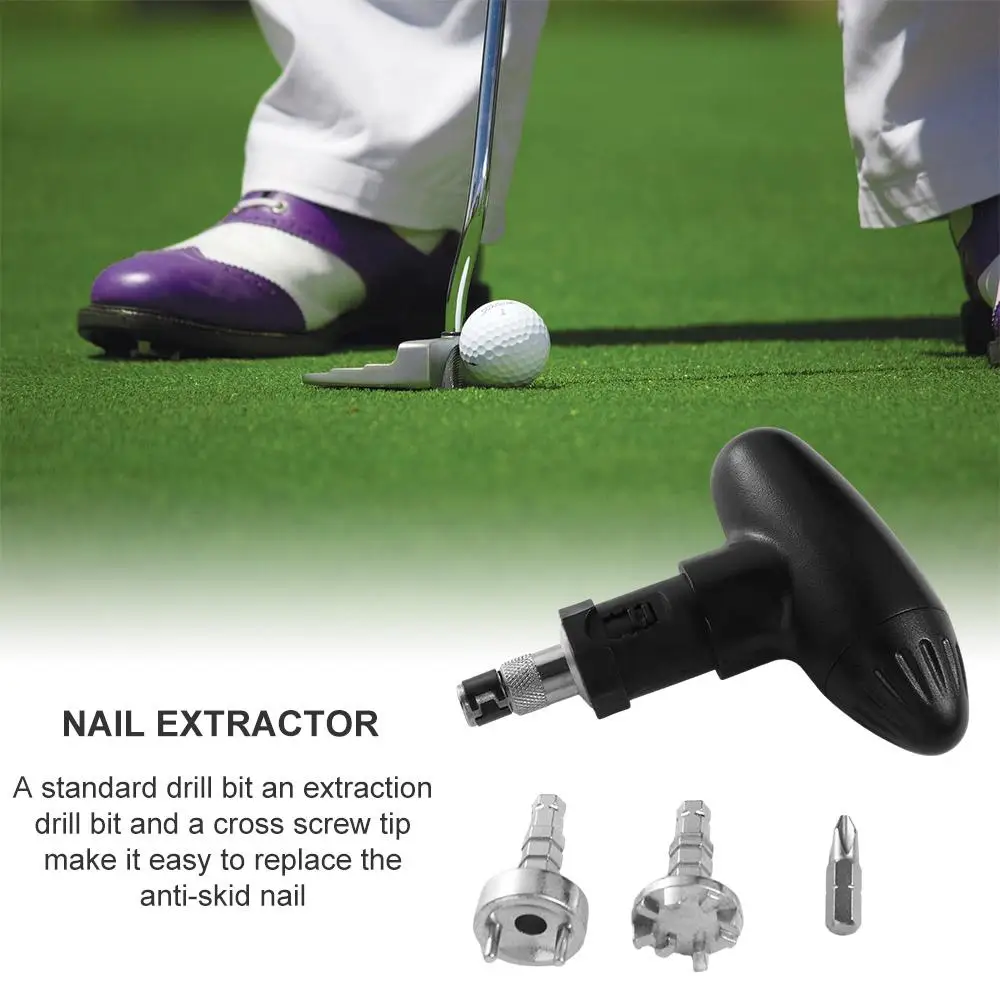 Extractor de clavos giratorios para zapatos de Golf 3 en 1, extractor de clavos para zapatos, herramienta de repuesto, extractor de pines para zapatos de Golf, llave para puntas - imagen 5