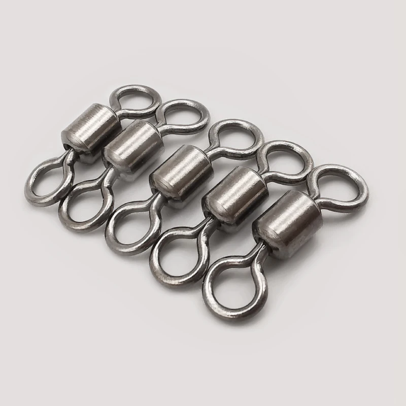 LUREHOLIC 50 piezas fuerte giratorio recubrimiento de níquel negro súper fuerte súper a prueba de óxido - imagen 4