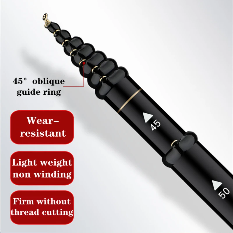 Caña De pescar ultraligera sin hilo, 28 Tune, caña De mano superdura, tres posiciones, sección corta portátil - imagen 3