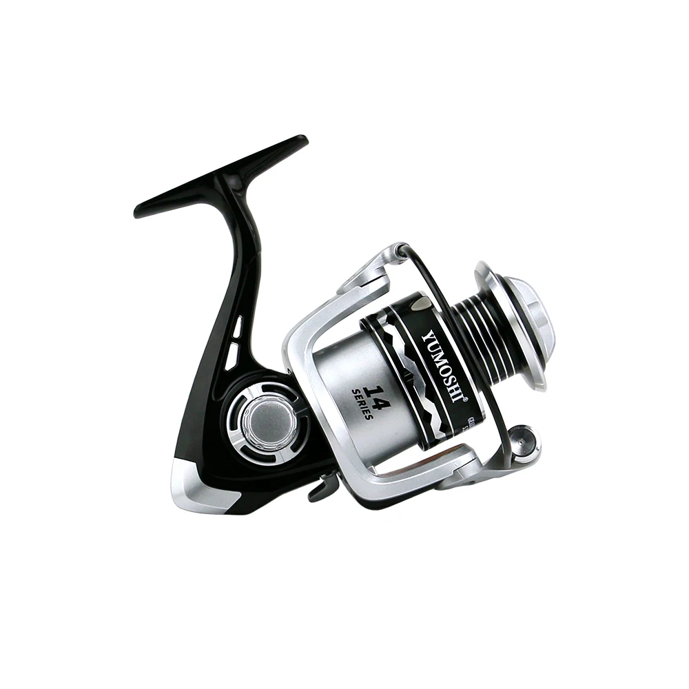 Carrete de pesca giratorio de agua salada plateada 5,2: 1, bobina de pesca de carpa de alta velocidad, sistema de freno magnético de Metal, pesca ultraligera, 1 Uds. - imagen 5