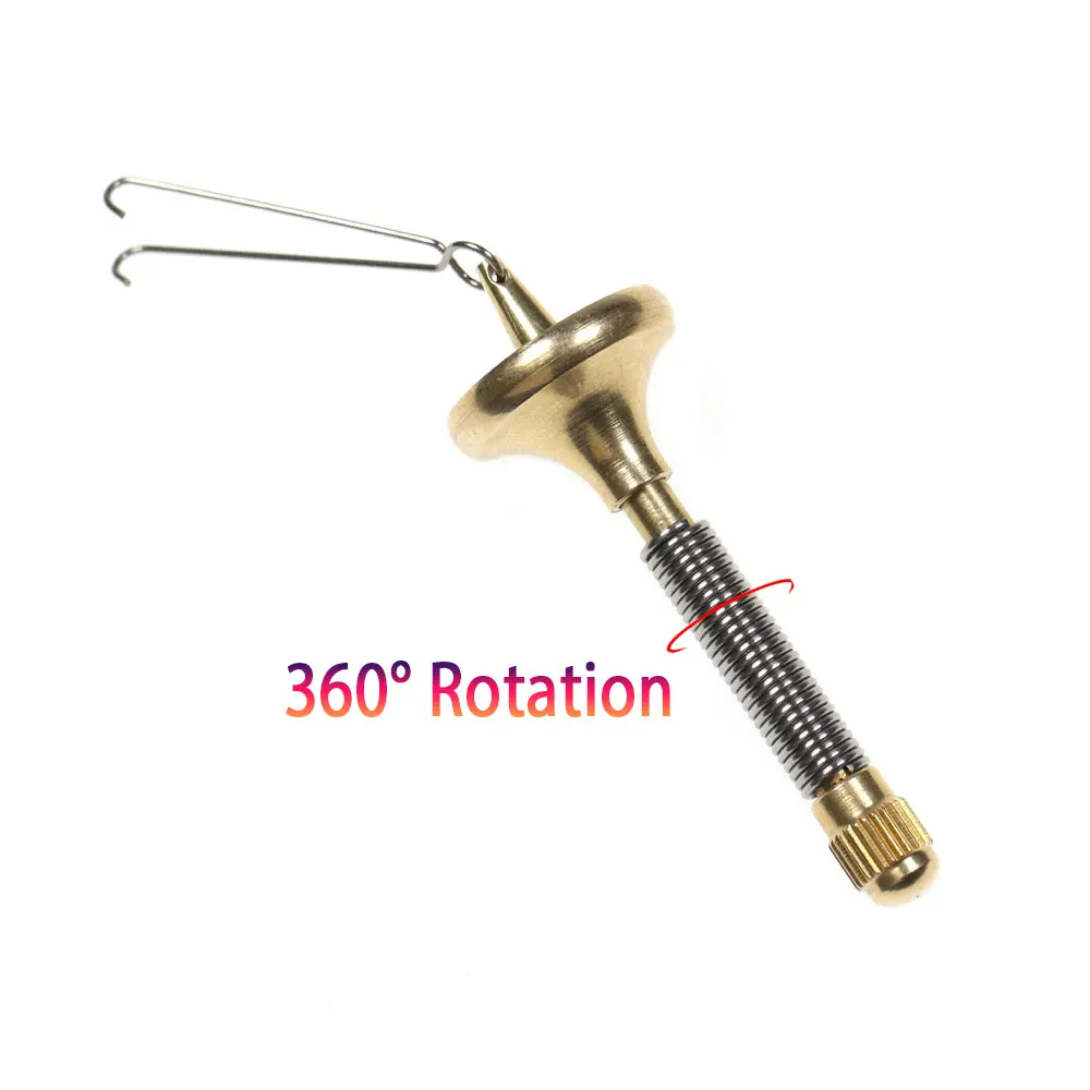 Bimoo, 1 pieza, latón, acero inoxidable, atado de moscas, doblaje Twister, herramienta giratoria, plantilla, aparejos de Pesca con mosca portátiles, herramientas Iscas - imagen 4