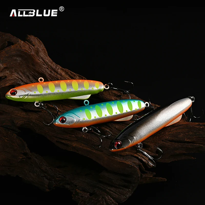 ALLBLUE Shiriten Vibe 90mm 31g suave VIB hundimiento Slient vibración señuelo de pesca cebo Artificial invierno hielo Wobbler lubina Pike Gear - imagen 4