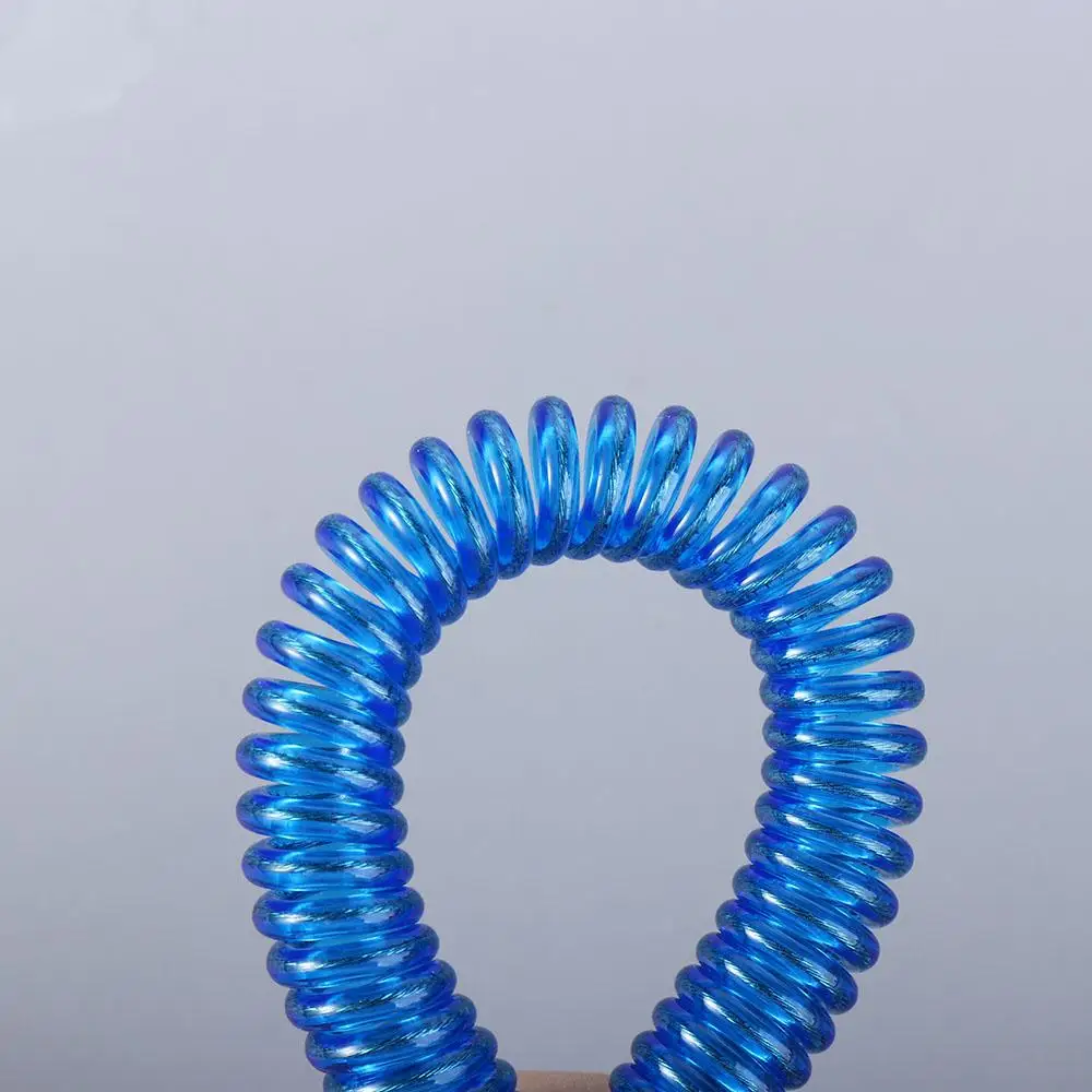 Llavero de cuerda para exteriores, gancho de resorte, cuerda elástica de seguridad, cordón en espiral, herramientas de pesca elásticas - imagen 5