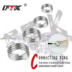 FTK Anillos Divididos Acero Inoxidable - Anillas para señuelos
