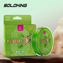 Línea de pesca SOLOKING Micro Fly extrema delgada 100M/150M línea trenzada de 8 hebras para carpa Lucio lubina trucha PE alambre multifilamento