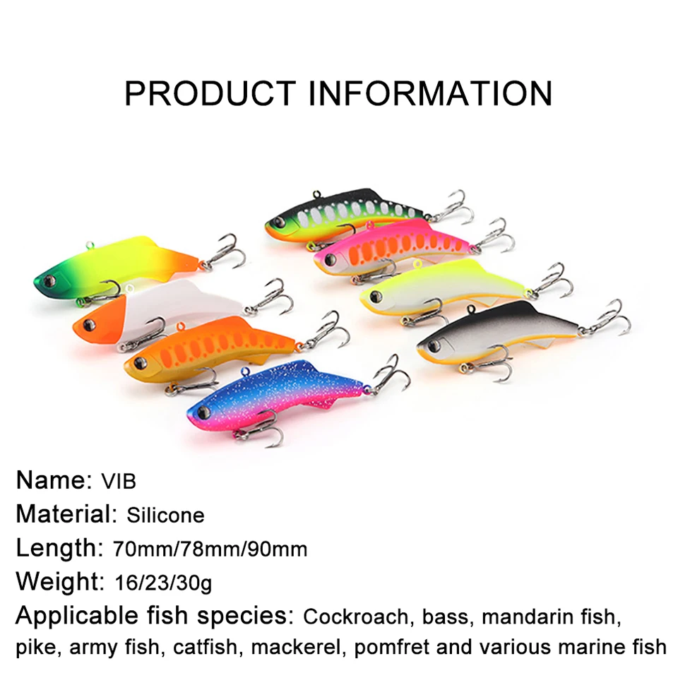 WALK FISH-señuelo de pesca de 1 piezas, 16G, 23G, 30G, VIB, rattlines, vibración de hundimiento, Wobbler, Crankbait, cebo duro Artificial, Bass Swimbait - imagen 3