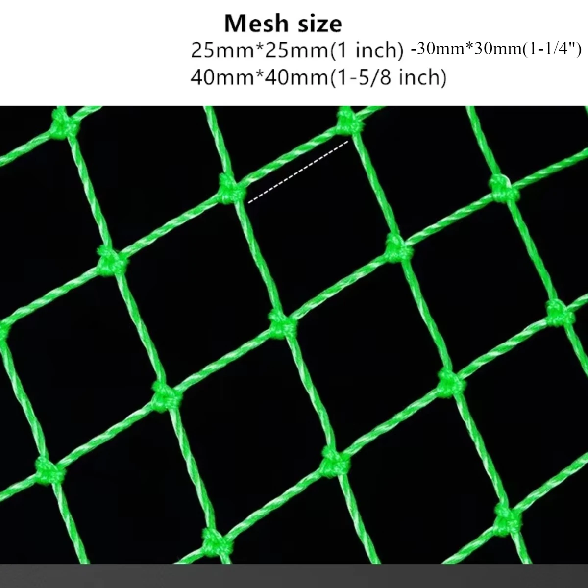 Red de repuesto plegable Sstrong, redes de aterrizaje de pesca, bolsa de red de repuesto, bolsa de carga chum, equipo de pesca D40cm-D100cm - imagen 3