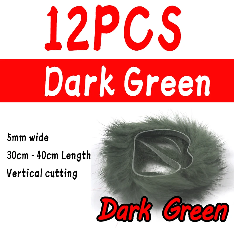 12pcs dark green